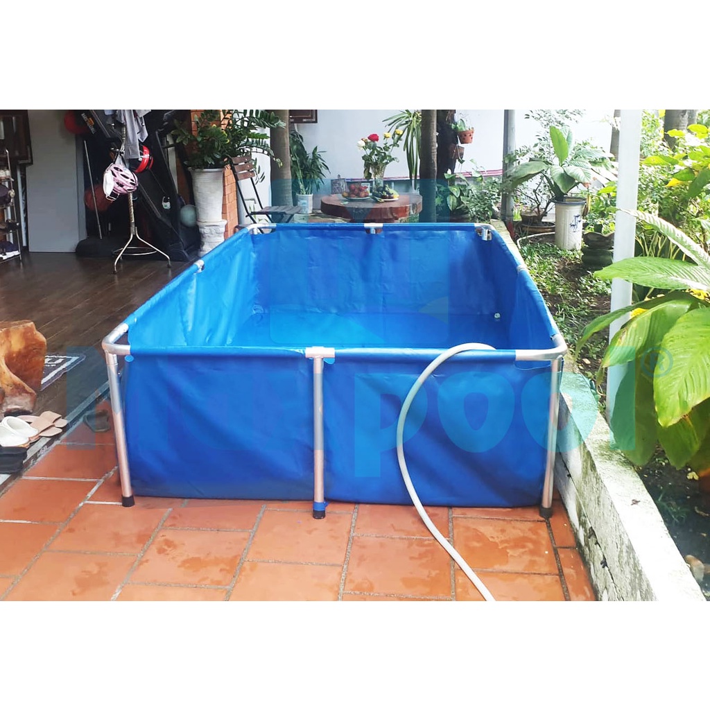 Bể bơi khung kim loại cho bé KT 2.5x1.5x0.6m - Thương hiệu MAXPOOL *Chất lượng - An toàn - Giá cạnh tranh* BH 24 Tháng