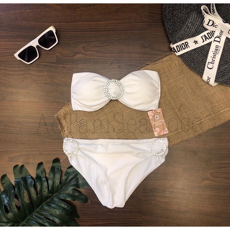 Bikini, Đồ Bơi Đi Biển Hai Mảnh Đính Khoen Đá Sang Chảnh ODERI HM-087