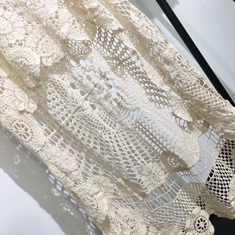 [LININ] Áo Cotton Dệt Kim Lửng Dáng Rộng Ngắn Lưng Phong Cách Retro Cho Nữ