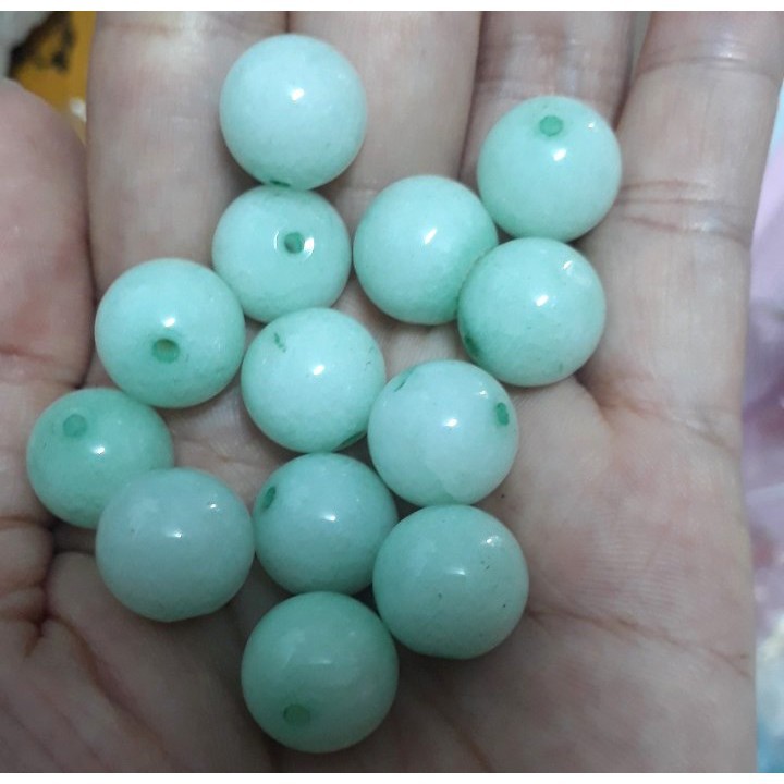 1 viên đá thiên nhiên 12mm xanh ngọc