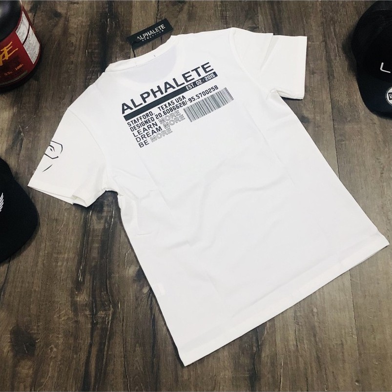 Áo Thun Thay Ngắn Tập Gym Thể Thao Alphalete Athletics, Áo Phông Nam Thể Thao