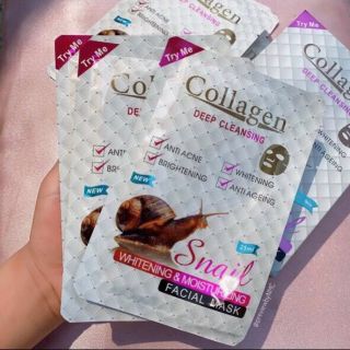 Mặt nạ collagen ốc sên hộp 10 miếng
