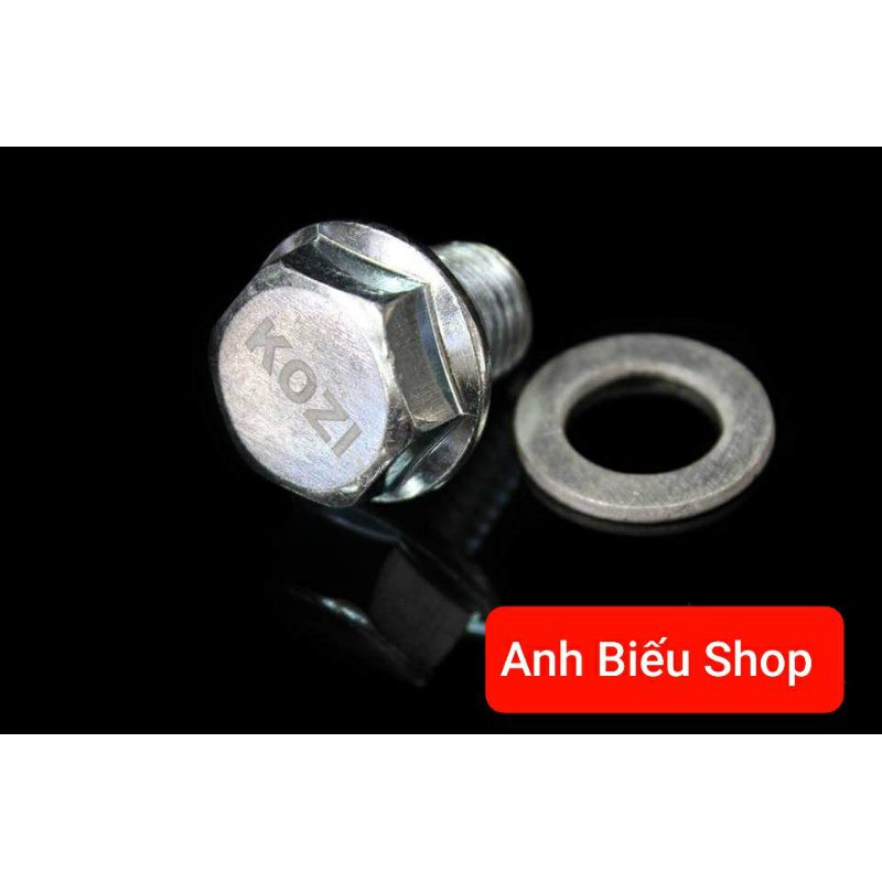 Ốc xã nhớt Kozi nam châm hút cặn dành cho dòng xe honda như winner , dream ,wave ... KOZI