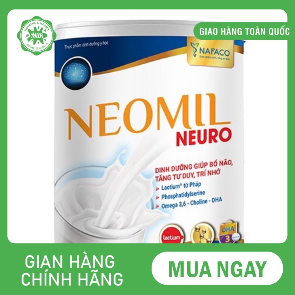 Sữa bột Neomil Neuro 900g - Dinh dưỡng giúp bổ não, tăng tư duy và trí nhớ