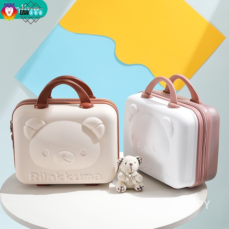 ¤🇻🇳Trong kho🇻🇳vali du lịch , Cốp đựng mĩ phẩm gấu,túi hành lí xách tay 14 inch nhỏ nhẹ vali mini,