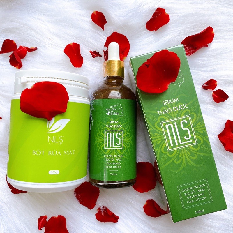 COMBO SERUM THẢO DƯỢC NGỌC LINH SÂM ĐÁNH BAY MỤN ,NÁM ,SẸO RỖ