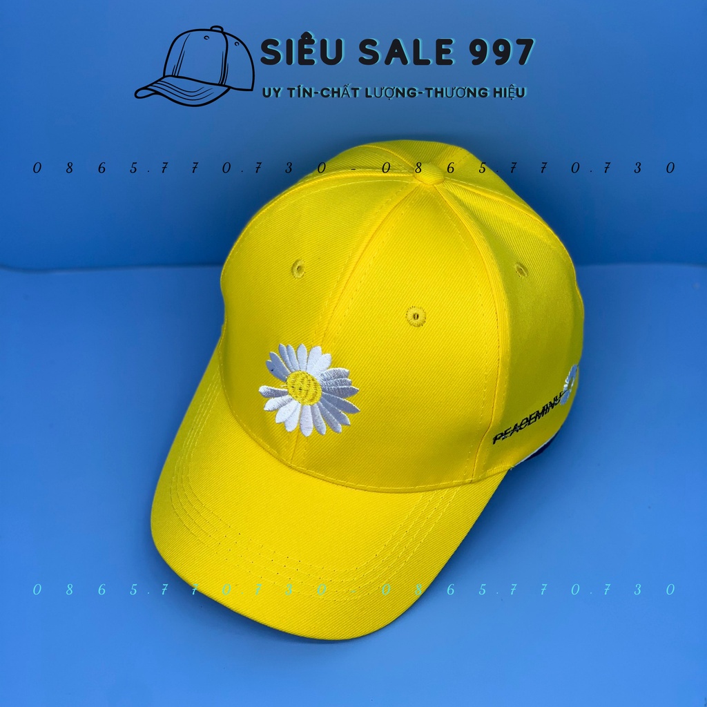 MŨ LƯỠI TRAI HOA CÚC SAM SUM THỜI TRANG NAM NỮ CÁ TÍNH