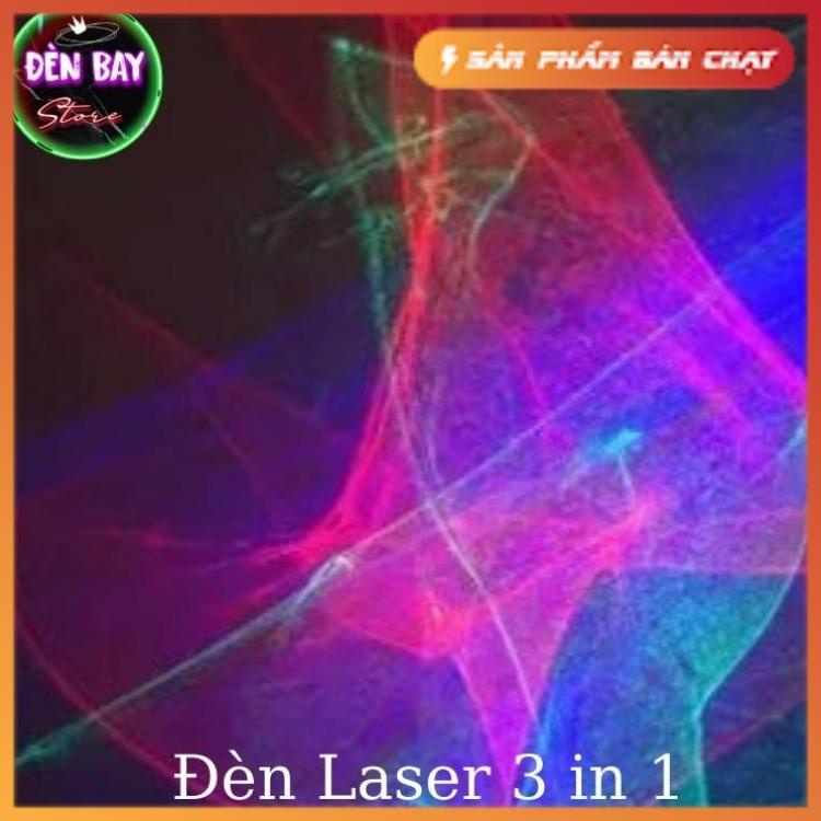 Đèn Laser 3 in 1 Cảm Biến Âm Thanh Hiệu Ứng Sóng Nước 3D Phù Hợp Dùng Cho Phòng Bay, Phòng Karaoke, Bar