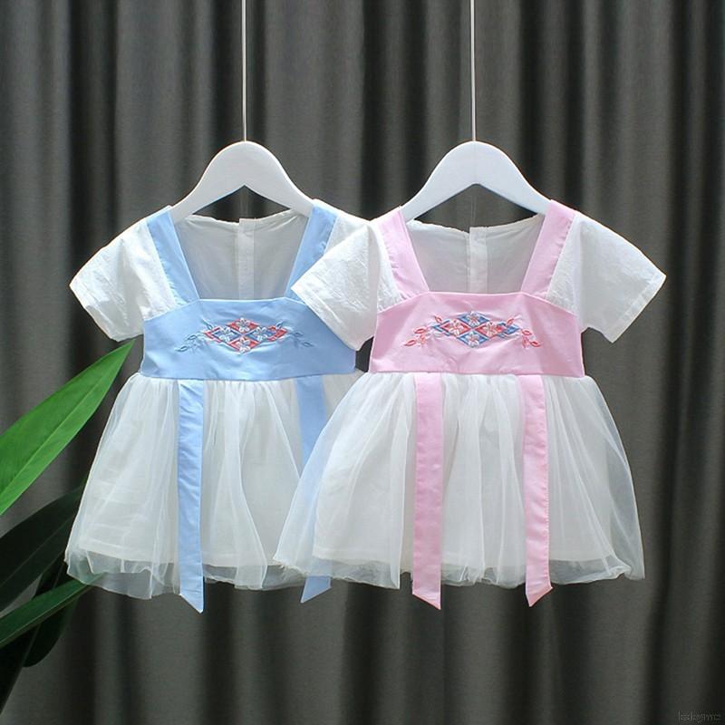♕ babyme ღ Baby Girl Plaid Pattern Sleeveless Dress Pageant  Chinese style Dresses
