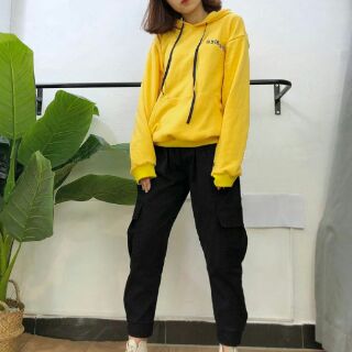 Áo hoodie chữ hàn