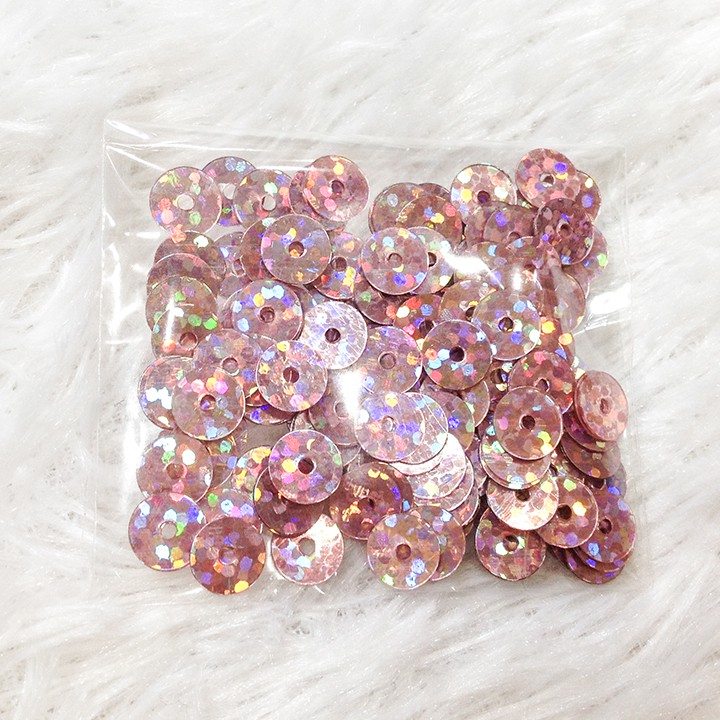 Hạt kim sa đính áo thời trang size 7mm nhiều màu