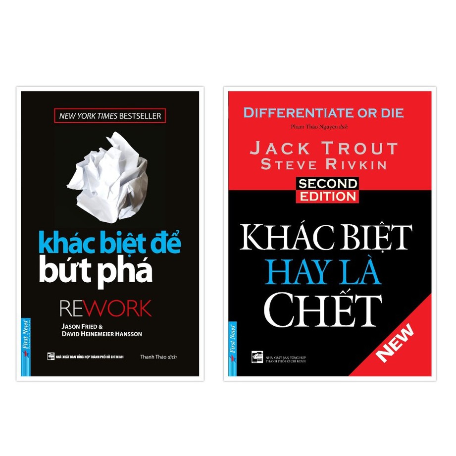 Sách - Combo Khác biệt để bứt phá 49484 + Khác biệt hay là chết 48357 - FirstNews