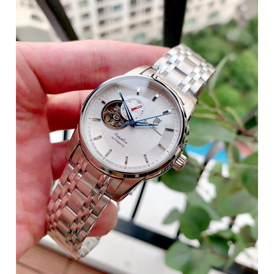 Đồng Hồ Nam Olym Pianus OP990-163AMS-T Chính Hãng, Automatic (cơ), Kính Sapphire cao cấp, Full Box