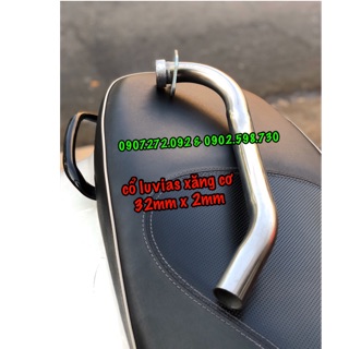 [HOẢ TỐC HCM] cổ pô luvias xăng cơ gắn pô zin inox 32mm x 2mm
