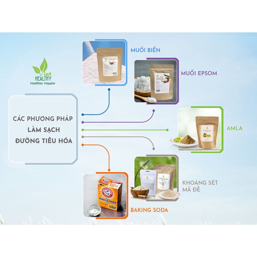 Khoáng sét Bentonite Clay Viet Healthy 100gr