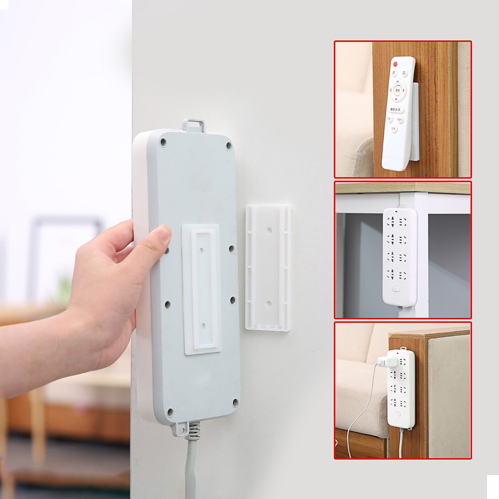 Giá Đỡ Ổ Cắm Điện, Móc Dán Tường Đa Năng Trong Nhà, Treo Cục Phát Wifi