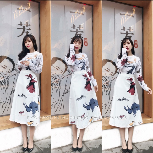 Set áo váy D&G