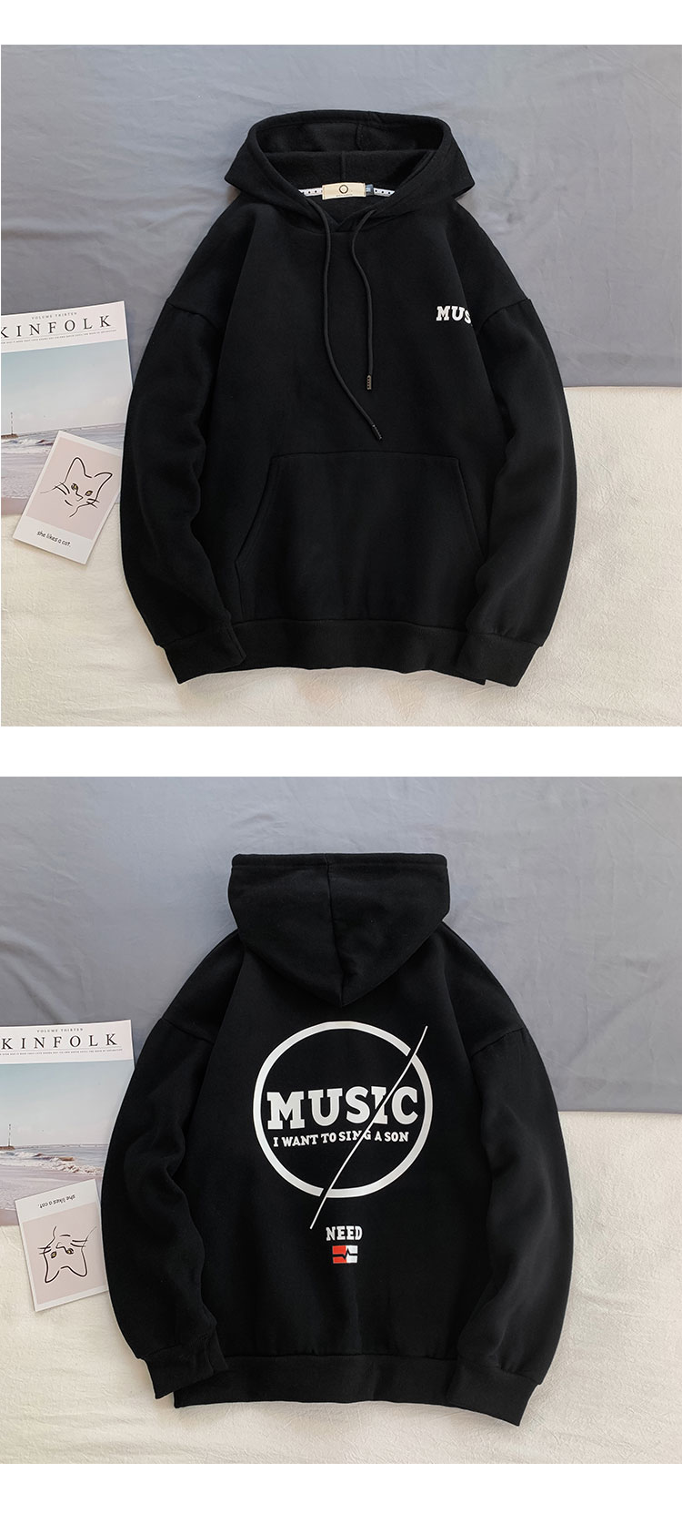 Áo hoodie form rộng kiểu dáng năng động thời trang cho nữ | BigBuy360 - bigbuy360.vn