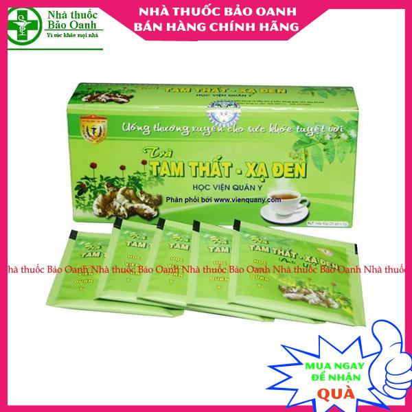 Trà Tam thất xạ đen của Học viện quân y Hộp 20 gói có thêm hoa hòe
