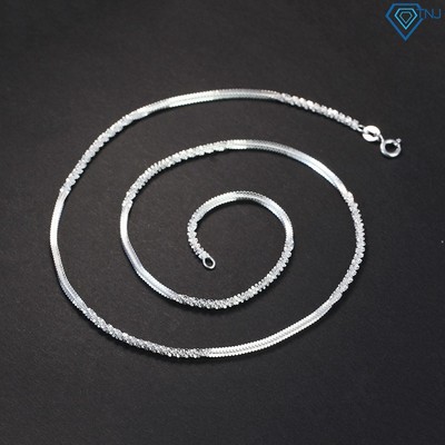 Dây chuyền bạc nữ không mặt cao cấp DNK0004 Trang Sức TNJ