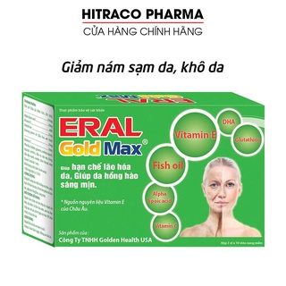 Viên uống đẹp da bổ sung vitamin E C, dầu hoa anh thảo giúp sáng da, giảm nám sạm da – 30 viên [ERAL GOLD MAX]