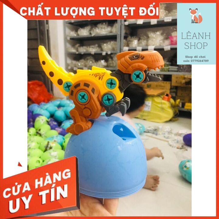 (Giá rẻ nhất)đồ chơi trứng khủng long lắp ghép loại lớn