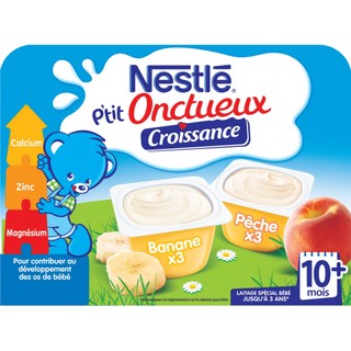 SỮA CHUA NESTLE VỊ CHUỐI VÀ ĐÀO CHO BÉ 10 THÁNG