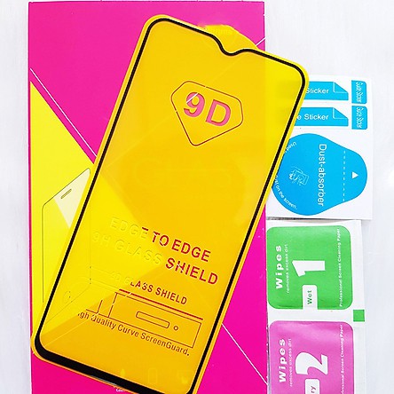 KÍNH CƯỜNG LỰC OPPO F9/ F9 pro full màn 9D cao cấp, siêu cứng, siêu mượt, tặng kèm giấy lau màn hình