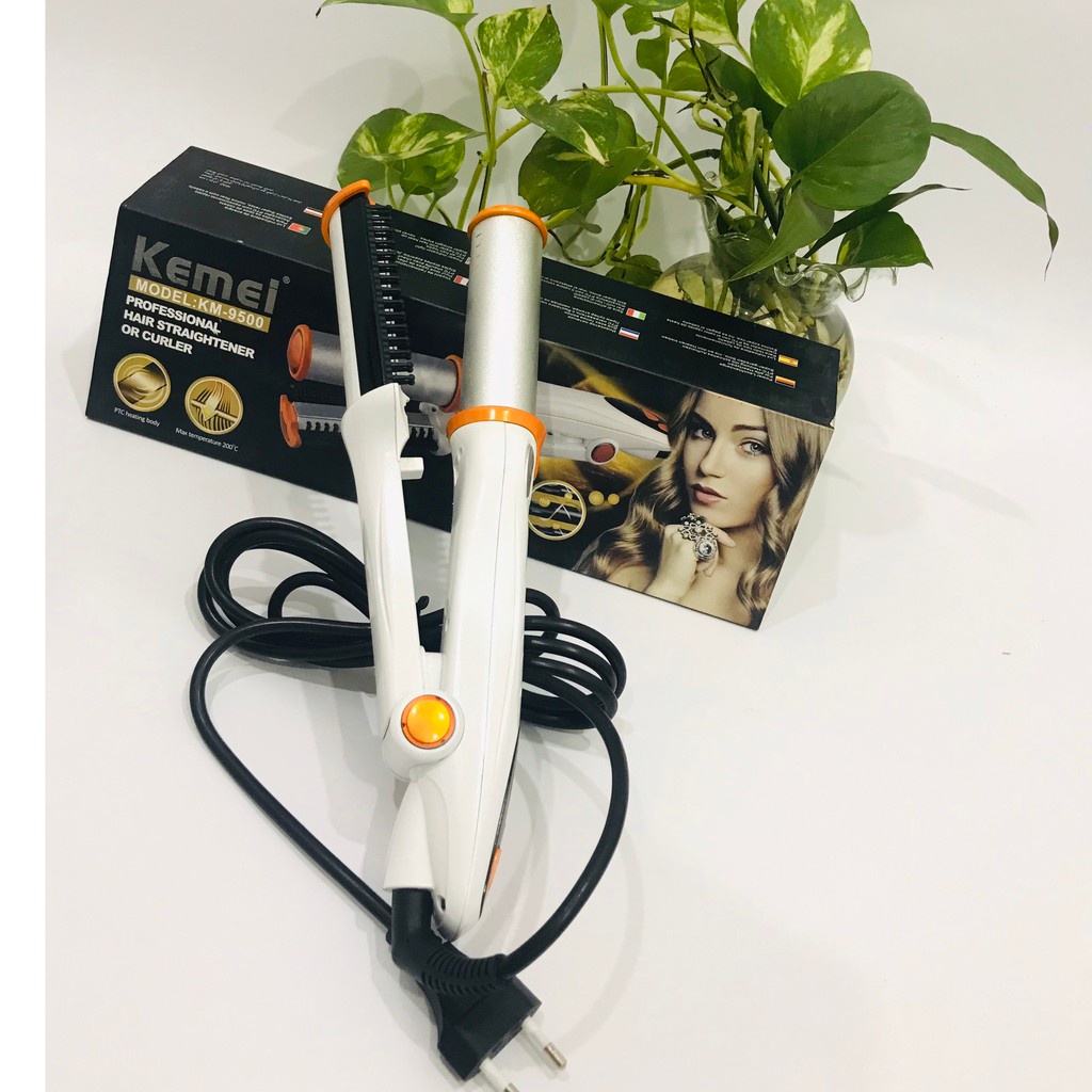 Máy làm xoăn uốn tóc tự nhiên cao cấp km 1001A 4 mức điều chỉnh thoải mái tạo kiểu tóc theo ý muốn