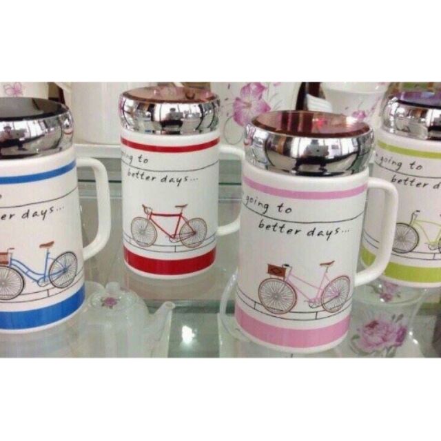 Bình giữ nhiệt  bằng sứ