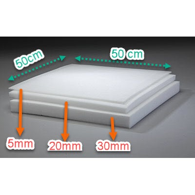1 Tấm Mút Xốp PE Foam Dày 3cm Làm Đệm Ghế, Chèn Lót Hàng Hóa