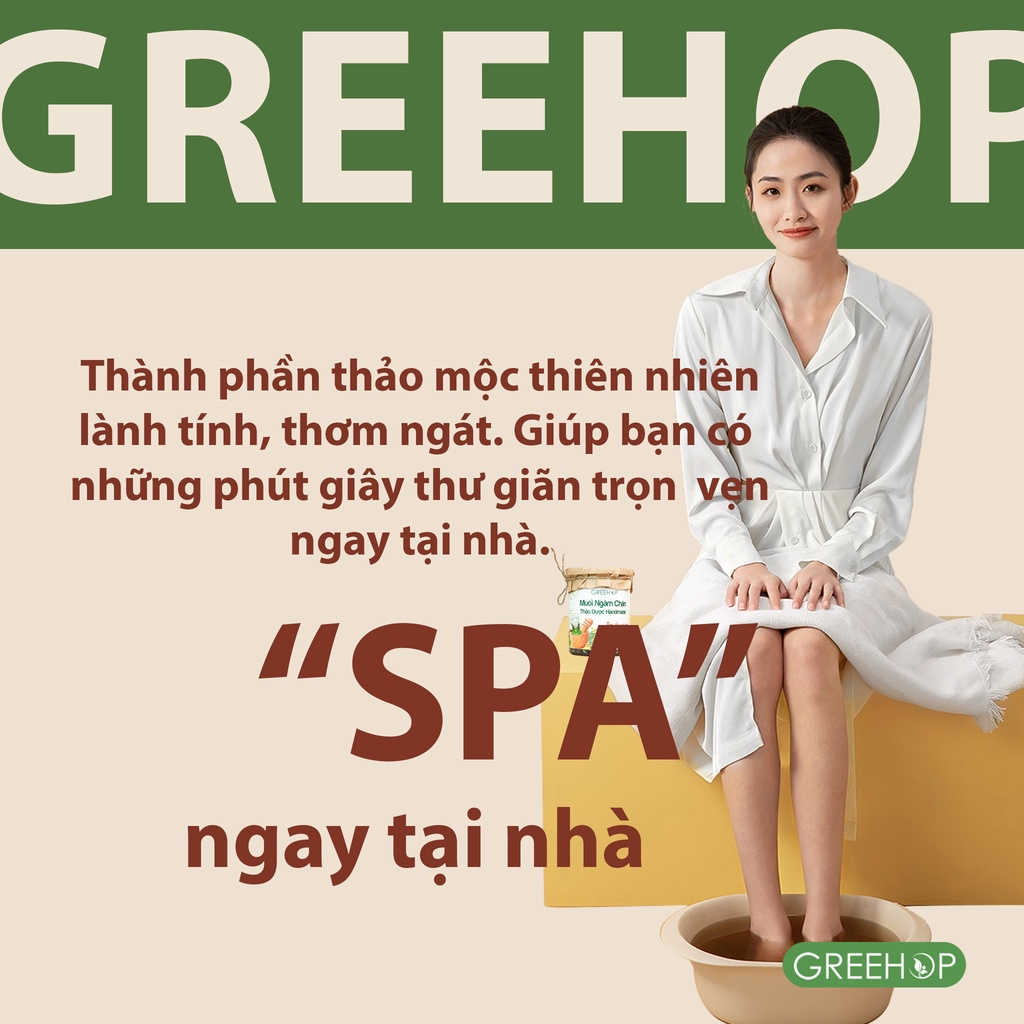 Muối ngâm chân thảo dược (Handmade) GREEHOP