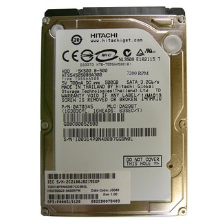 Ổ cứng - HDD cho Laptop Hitachi HGST TRAVELSTAR 500GB 5400rpm 8Mb