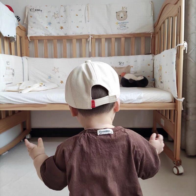 Mũ beret chất kaki hình gấu dễ thương cho bé 2-7 tuổi