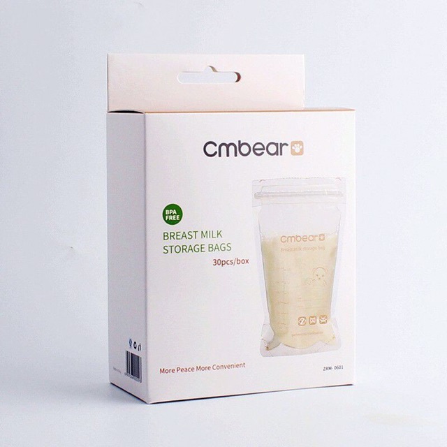 Túi Trữ Sữa CMBEAR 220ml hộp 30 túi - Hàng Xuất Châu Âu