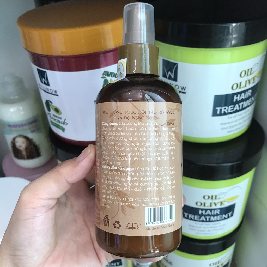 Sữa dưỡng, phục hồi tạo độ bóng mượt cho tóc Azona 250ml
