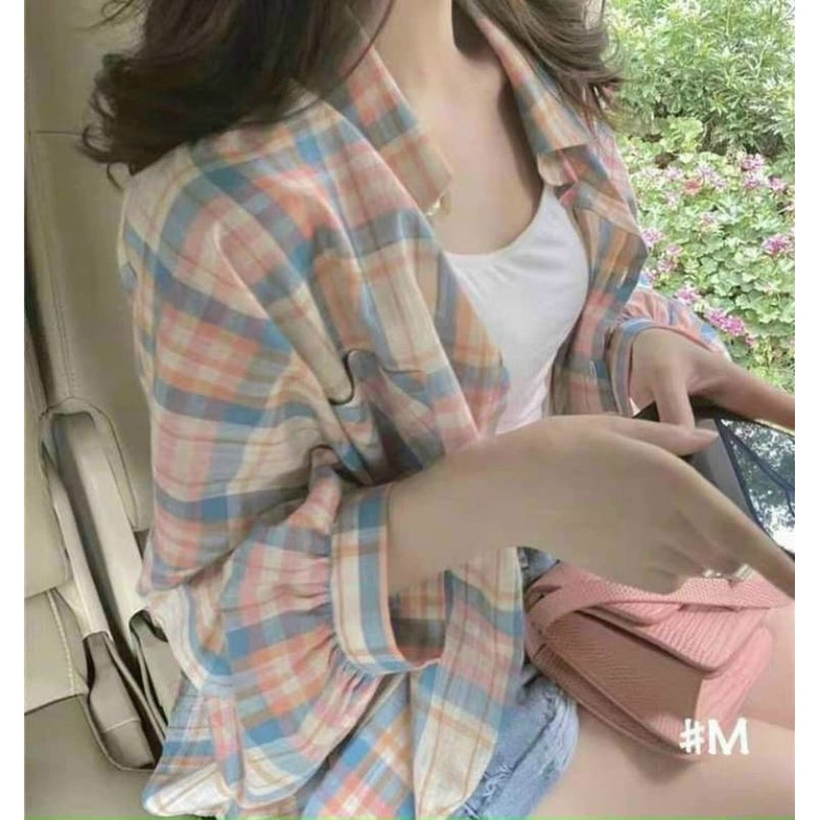 🍒SƠMI CARO TAY DÀI🍄🍄