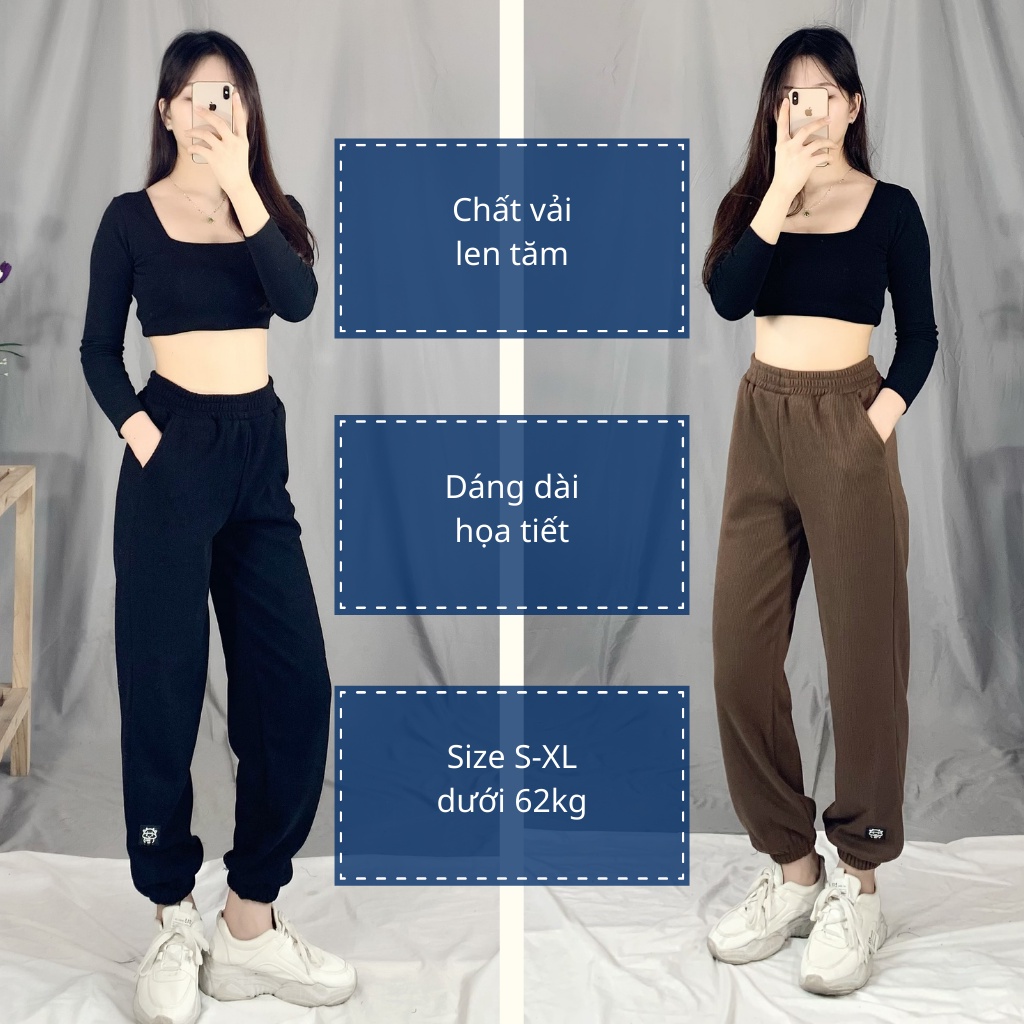 ( ảnh thật )Quần Jogger bo gấu Hình Đầu Trâu Q2434 UNIZ dáng Thể Thao, Chất Len Tăm đẹp