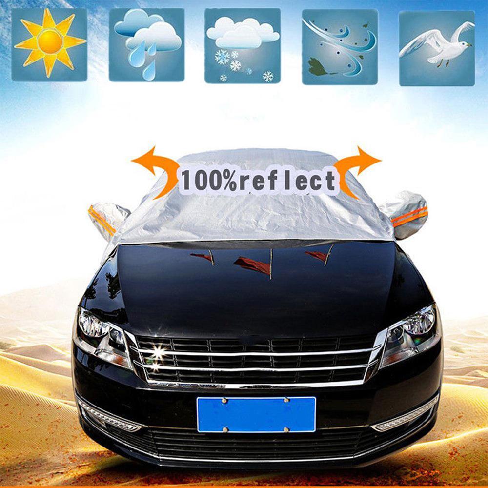 REBUY1 Vỏ Bọc Kính Chắn Gió Xe Hơi / Xe Tải Màu Xám Chống Thấm Nước Tiện Dụng