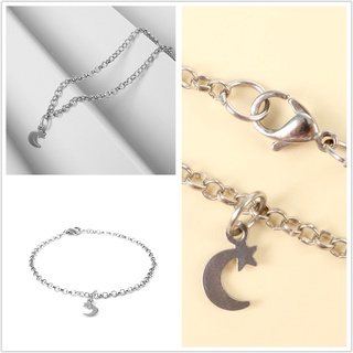 Vòng tay thép không gỉ unisex Vòng đeo tay bằng thép không gỉ Ladies Star Moon