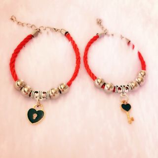 Vòng tay cặp handmade chìa khóa ổ khóa