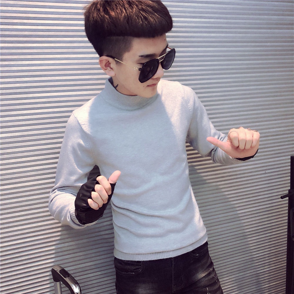 #Áo Len Bé Trai#Áo Thun Tay Dài Cổ Lọ Màu Sắc Thời Trang Cho Nam