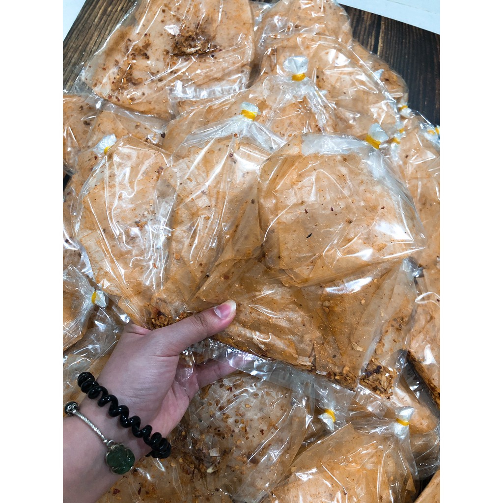Combo khách sỉ 100 BỊCH bánh tráng muối tỏi xì ke