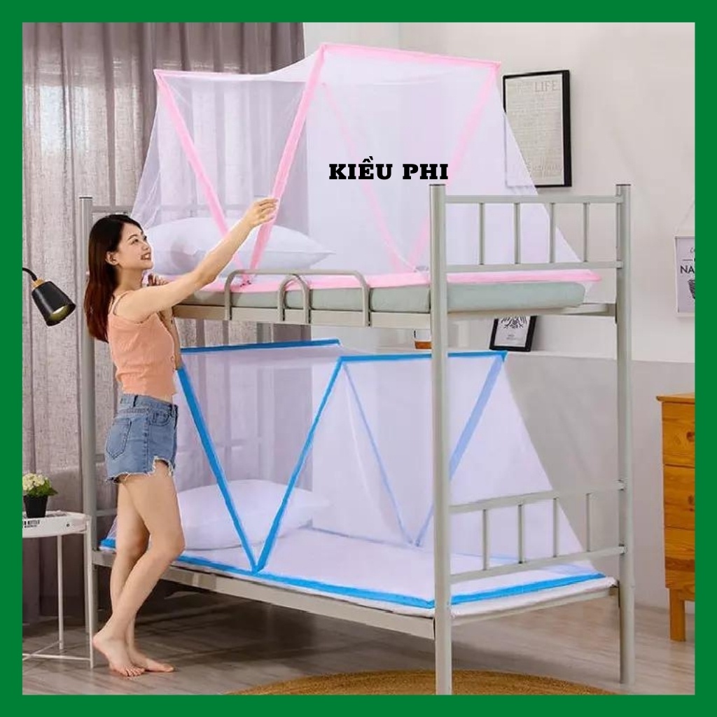 Mùng chụp người lớn gấp gọn - màn chụp tự bung kiểu xếp chống muỗi tiện dụng