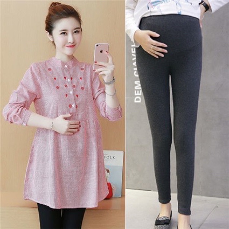 Áo Bầu thêu nổi siêu xinh,dáng xuông ,cổ đức mặc đi học ,đi làm ,đi chơi siêu xinh,freesize 43-68kg