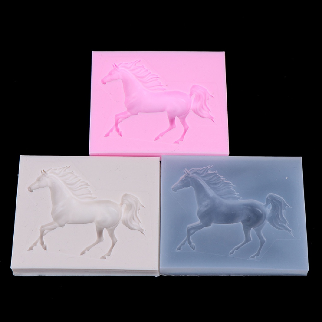 Khuôn silicone hình ngựa làm kẹo sôcôla bánh xà phòng trang trí VN