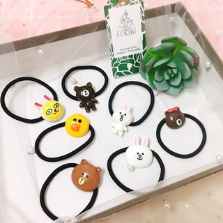 Cột tóc line, kakao vòng tròn ảnh thật