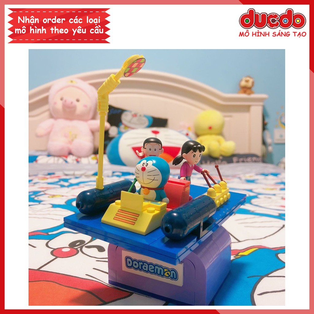 Keeppley K20401 Lắp ghép cỗ máy thời gian Doraemon Nobita siêu đẹp-Đồ chơi Xếp hình Mô hình Doremon Nobi K20402