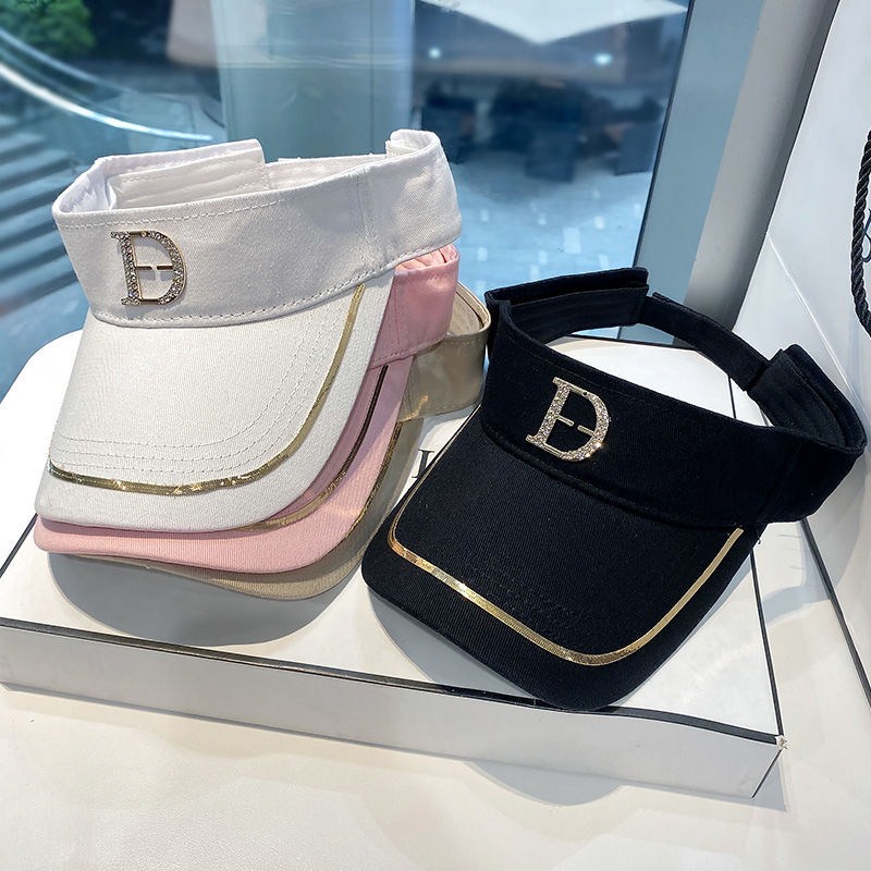 Thời Trang Mũ Lưỡi Trai Hở Chóp Đính Đá Phong Cách Thể Thao Dành Cho Nam Và Nữ