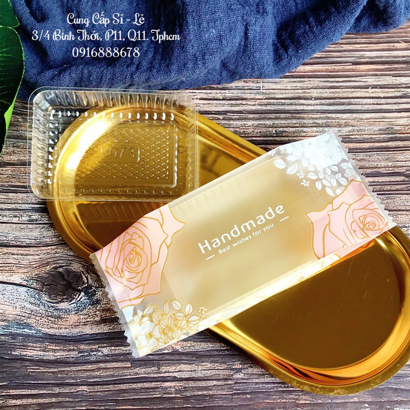 Túi Bánh Dứa, Túi Bánh Thỏi Vàng - Hoa Hồng